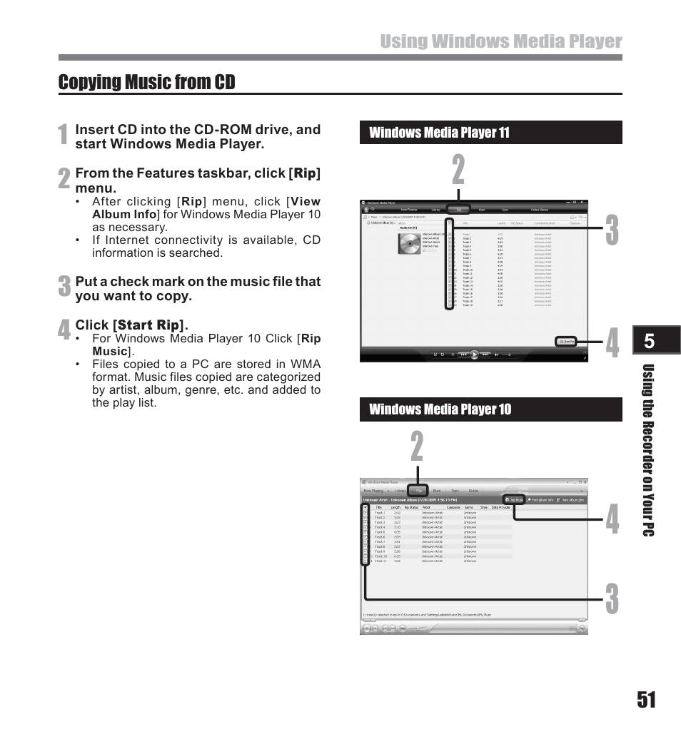 Olympus LS-10 User Manual | Page 51 / 71
