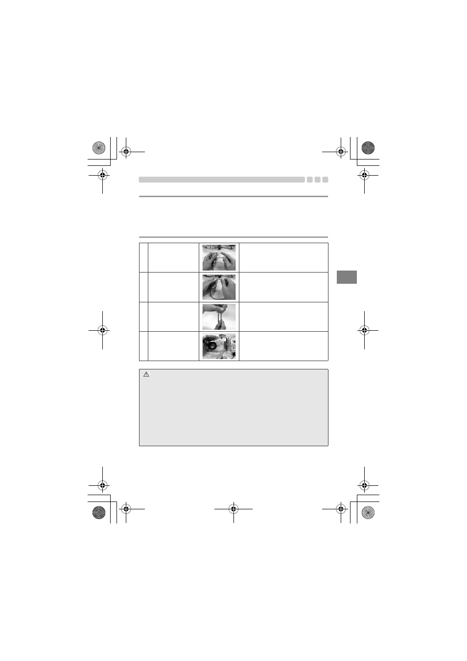 Fr installer le joint, Comment appliquer la graisse sur le joint | Olympus PT-035 User Manual | Page 107 / 268