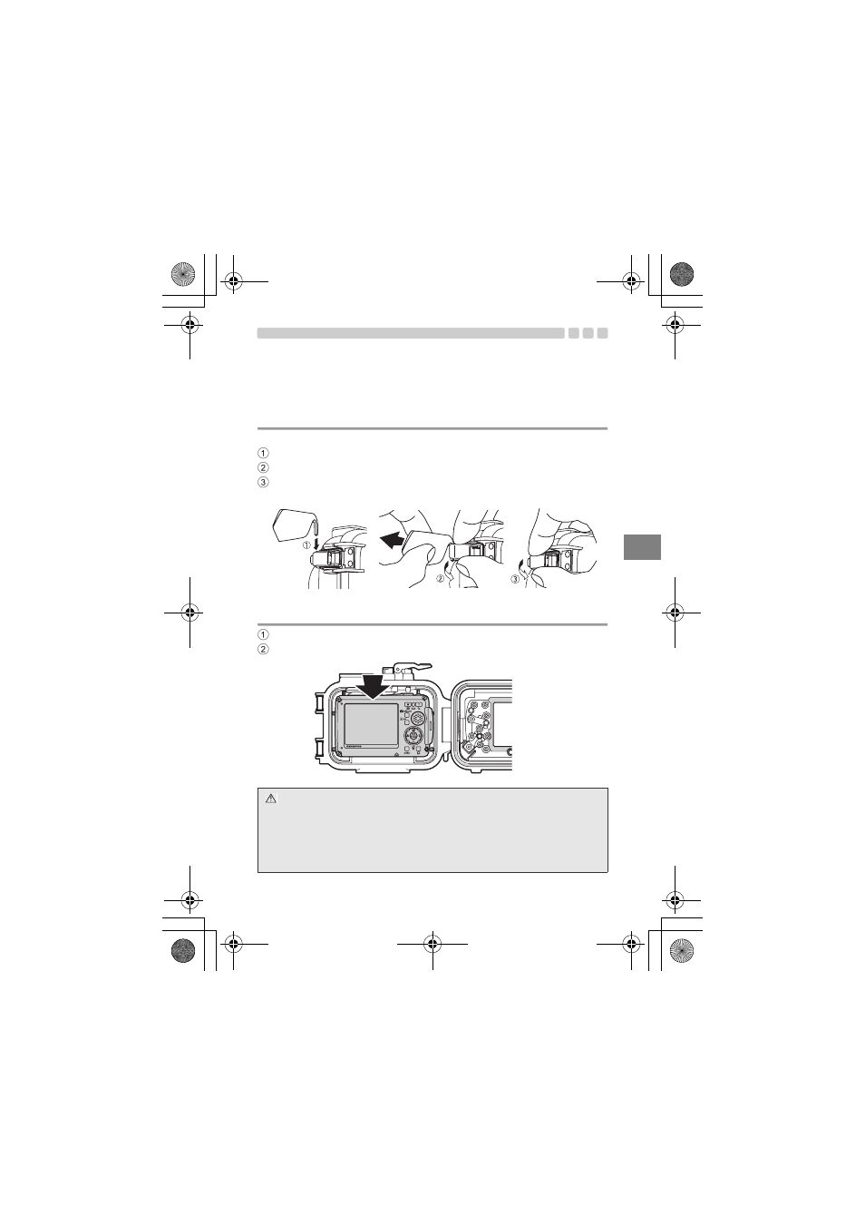 Überprüfen sie die kamera auf einwandfreie, Funktionsweise | Olympus PT-035 User Manual | Page 131 / 268