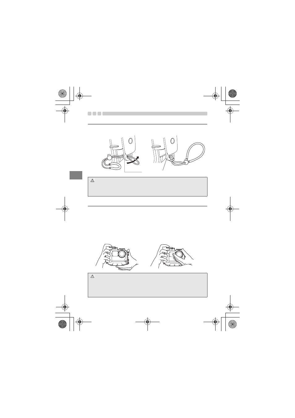 Tenue du caisson | Olympus PT-035 User Manual | Page 88 / 268