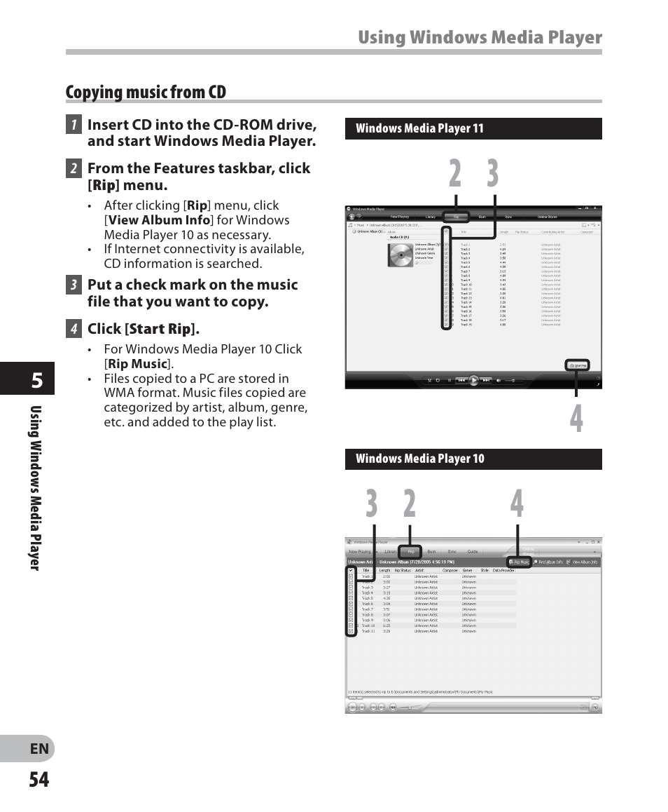 Olympus WS-560M User Manual | Page 54 / 72