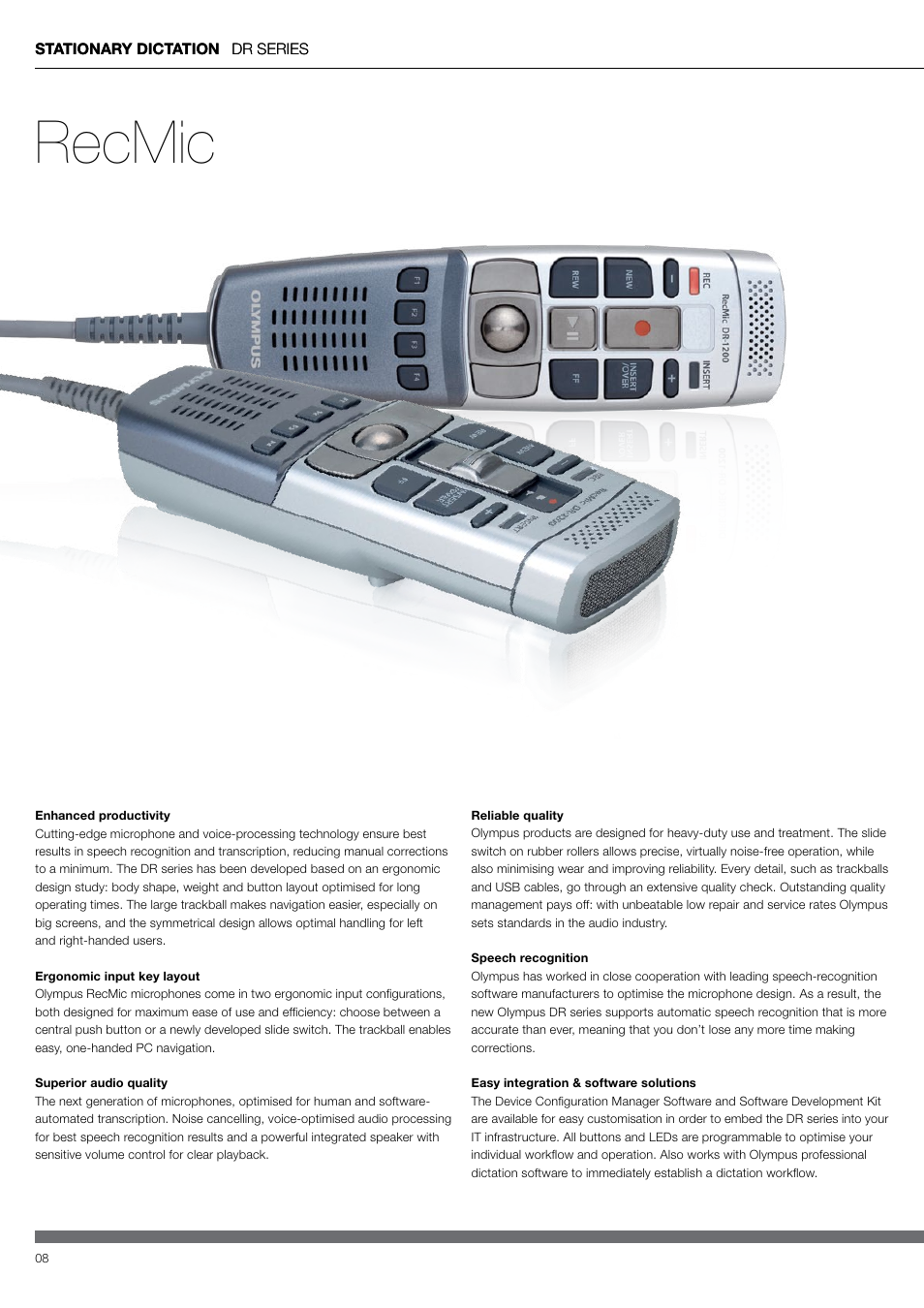 Recmic | Olympus RS31 User Manual | Page 7 / 14