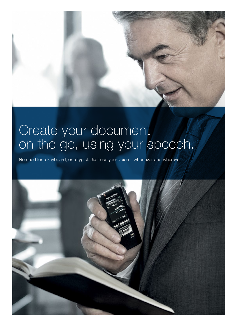Create your document on the go, using your speech | Olympus RS31 User Manual | Page 9 / 14