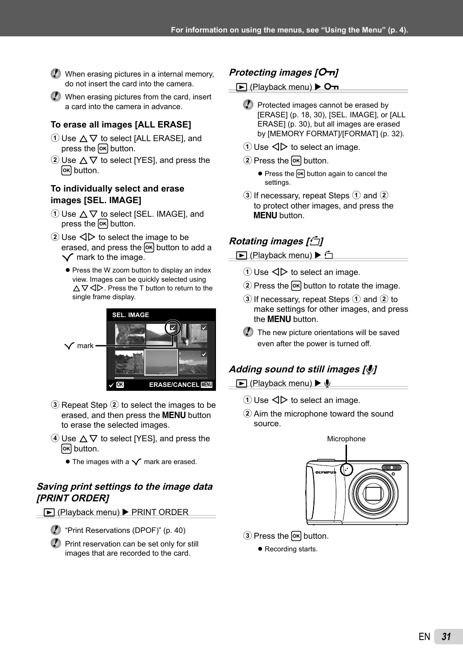 31 en | Olympus X-43 User Manual | Page 31 / 59