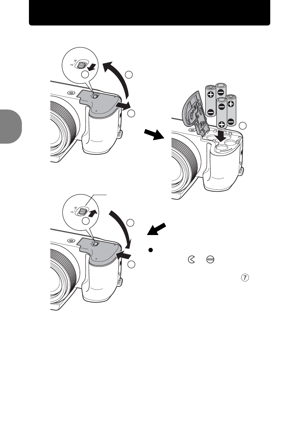 Prepare the camera, A. load batteries into the camera | Olympus SP-570 UZ User Manual | Page 4 / 96