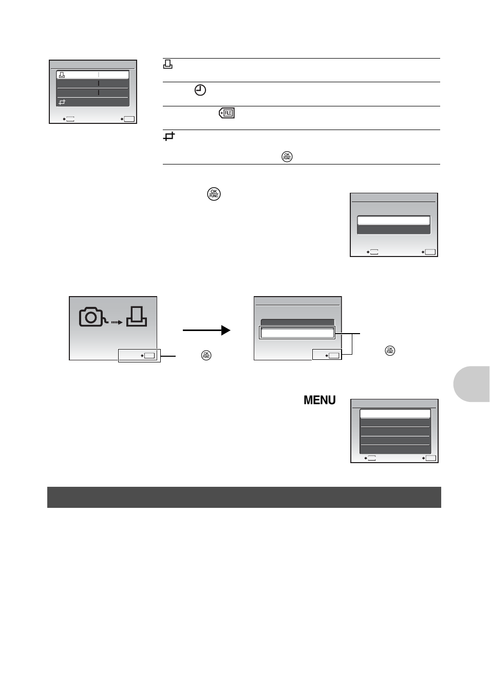 Print settings (dpof), P.61), Pri nt ing pi ct ures | Select [print], and press o, Disconnect the usb cable | Olympus SP-570 UZ User Manual | Page 61 / 96