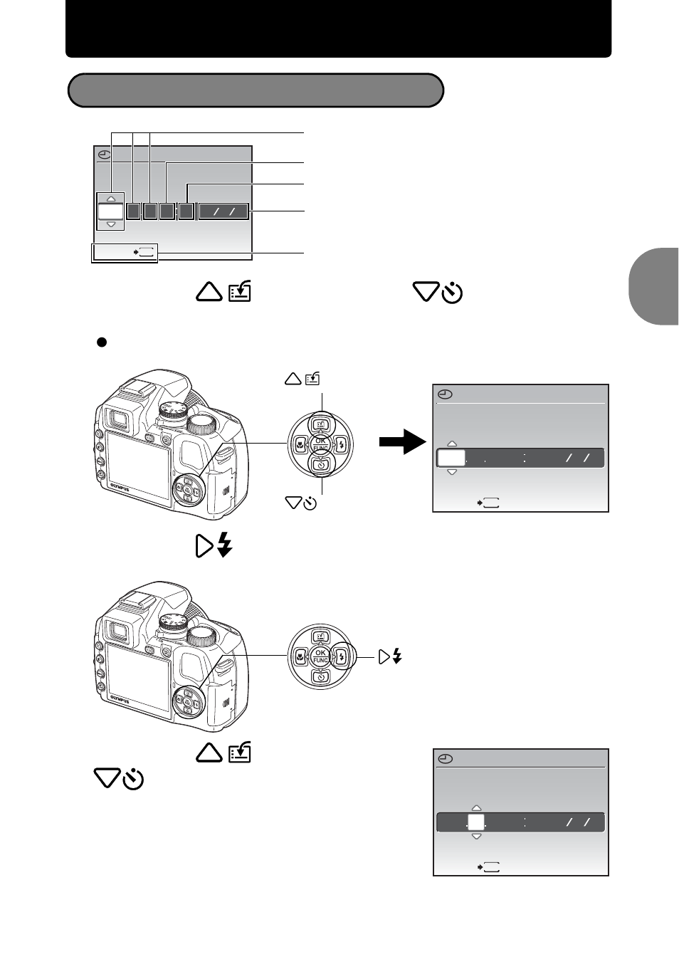 Set date and time, The first two digits of [y] are fixed, Quick start guide | About the date and time setting screen | Olympus SP-570 UZ User Manual | Page 7 / 96