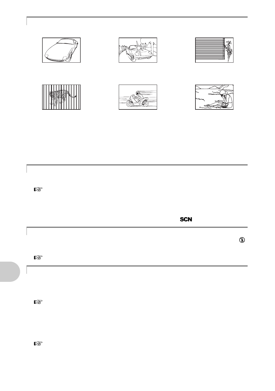 Subjects that are difficult to focus on, Prevent blur by using image stabilization, Taking stabilized pictures without the flash | The picture is too grainy, Ge tt in g to kno w you r came ra b e tt er | Olympus SP-570 UZ User Manual | Page 70 / 96