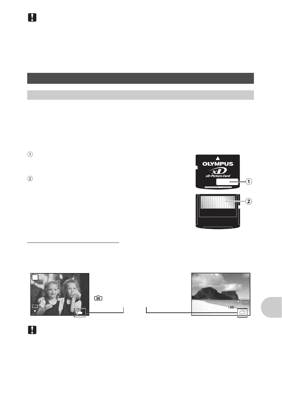 Useful use of the accessories, The card, P.85 | The card” (p.85), Appe ndi x, Useful use of the accessories the card, Compatible cards | Olympus SP-570 UZ User Manual | Page 85 / 96