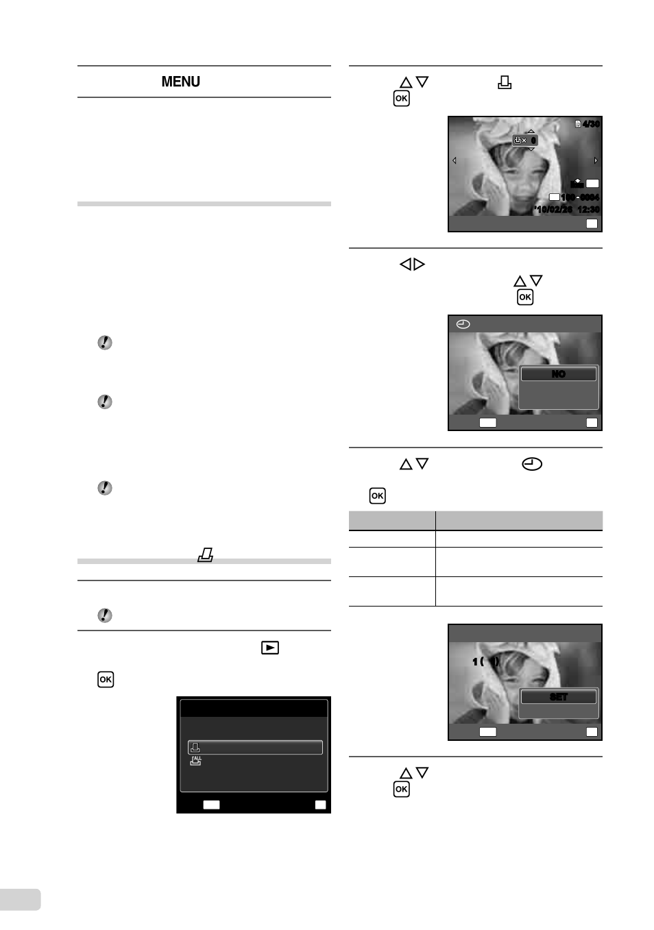 40 en, Print reservations (dpof, Single-frame print reservations | Olympus X-960 User Manual | Page 40 / 61