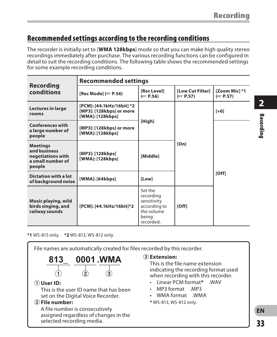 Olympus WS-811 User Manual | Page 33 / 95