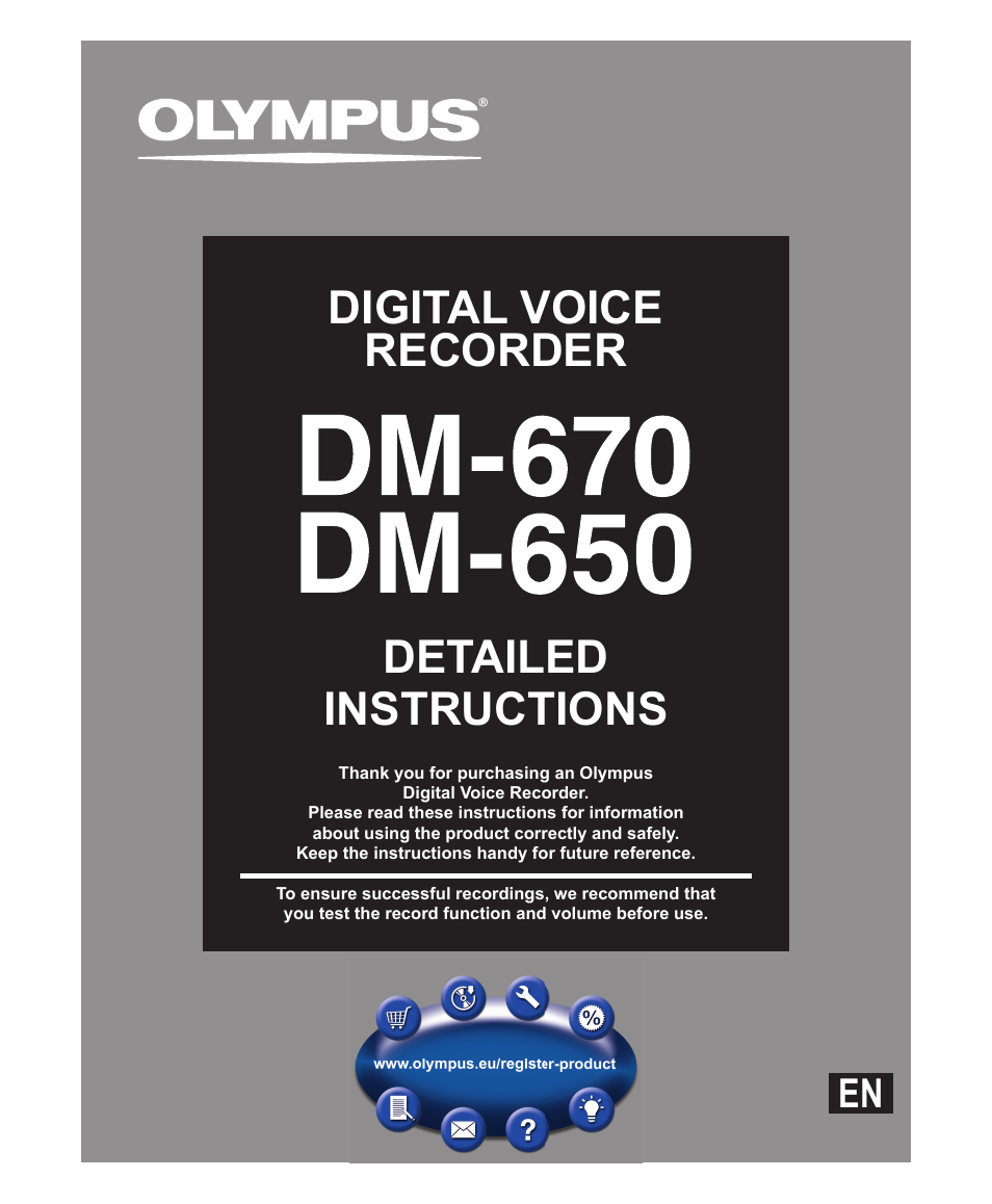 Olympus DM-650 User Manual | 113 pages