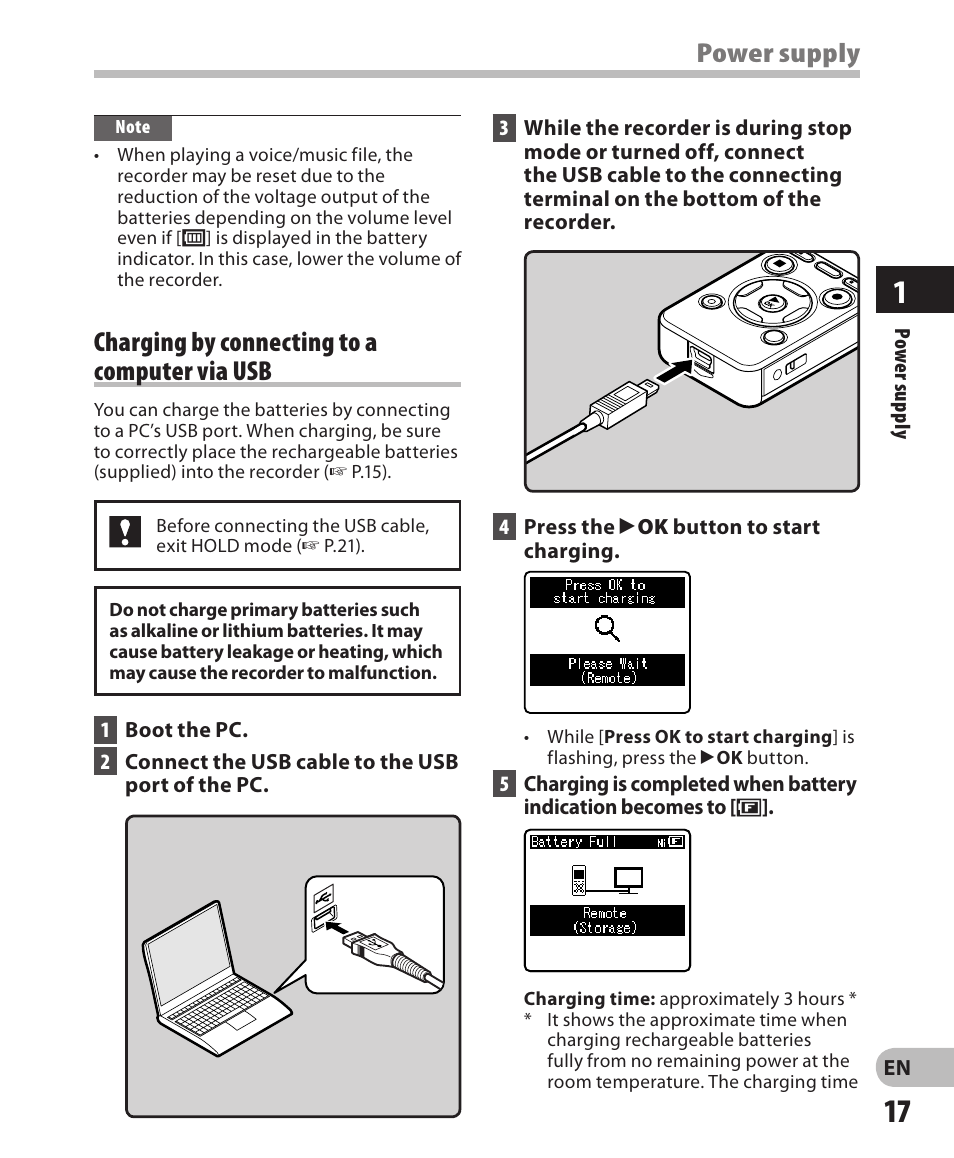 Olympus DM-650 User Manual | Page 17 / 113