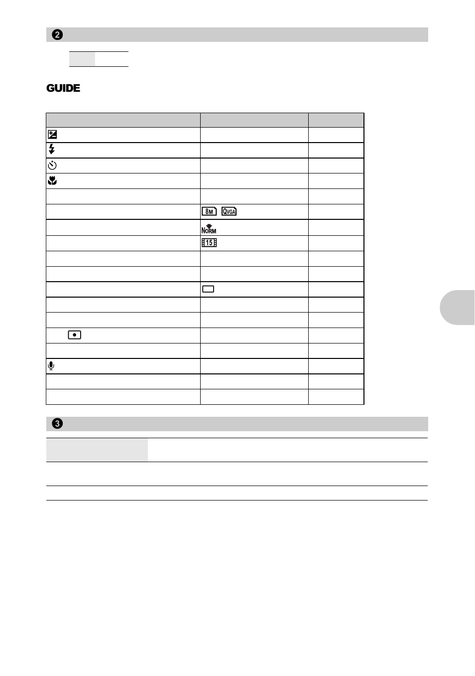 Restoring default settings, Taking and combining panoramic pictures, Men u operat ions | Olympus 840 User Manual | Page 23 / 79