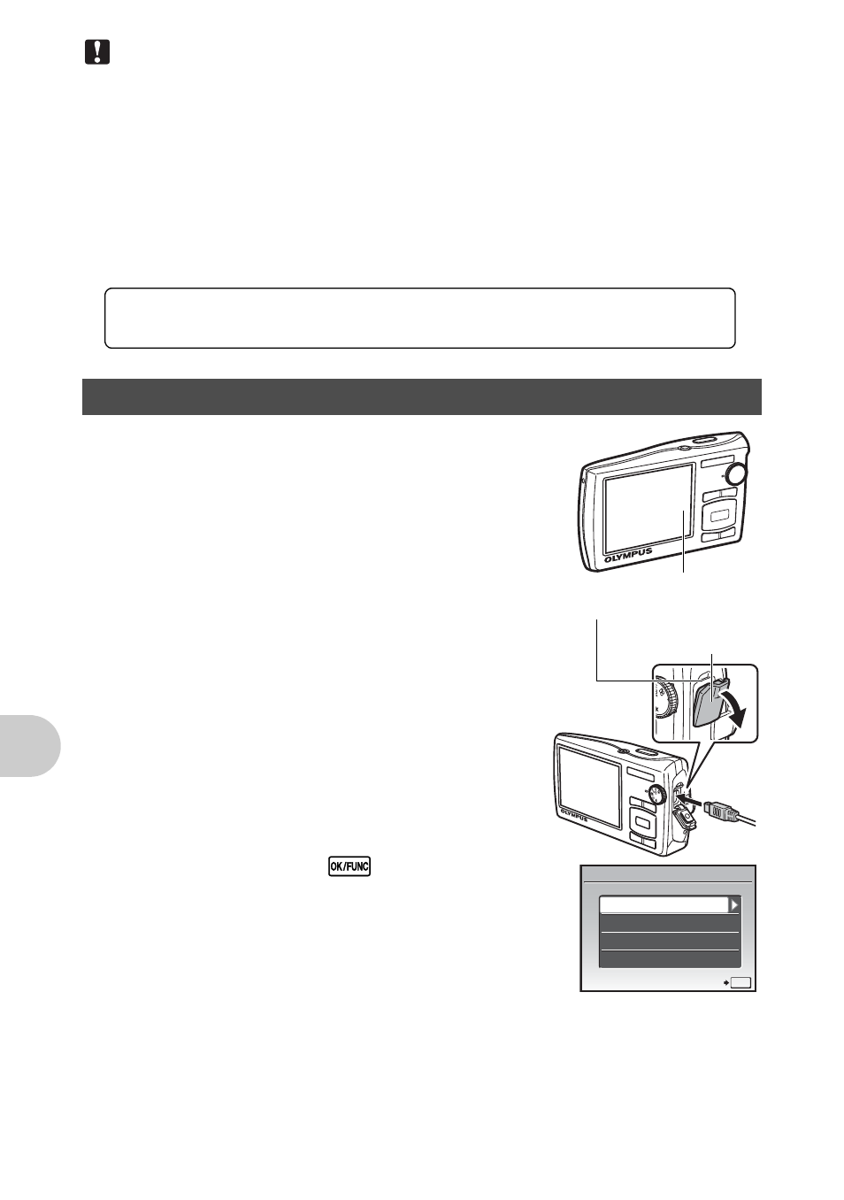 Connecting the camera to a computer | Olympus 840 User Manual | Page 46 / 79