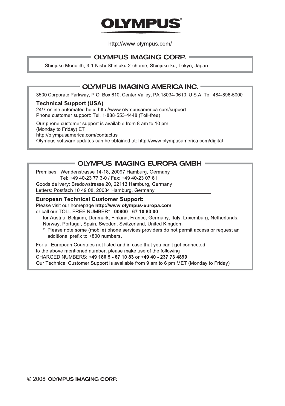 Olympus 840 User Manual | Page 79 / 79