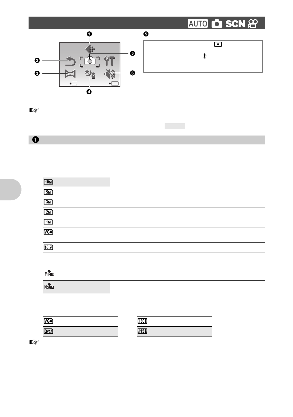 Shooting mode menu, Changing the image quality, Men u operat io ns | 1image quality | Olympus 1020 User Manual | Page 22 / 78
