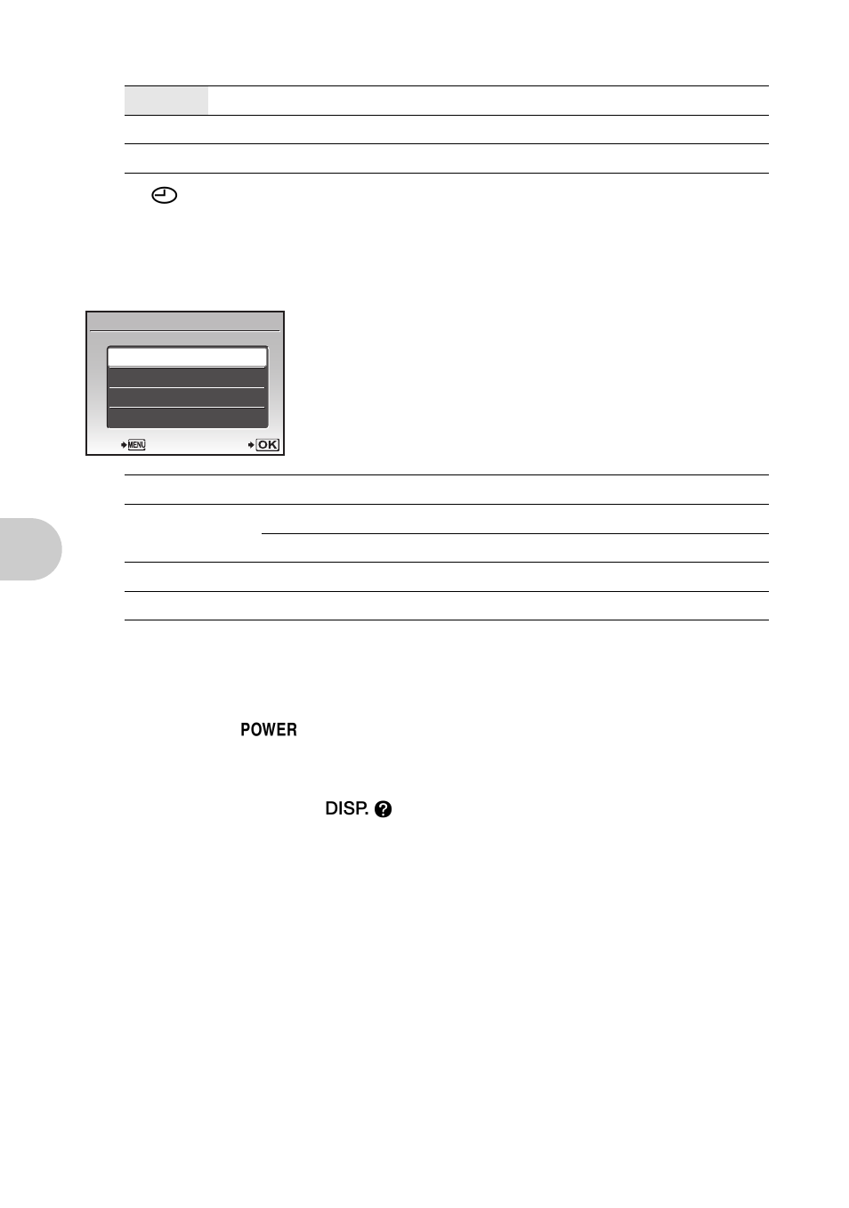 Setting alarms, Men u operat io ns | Olympus 1020 User Manual | Page 38 / 78