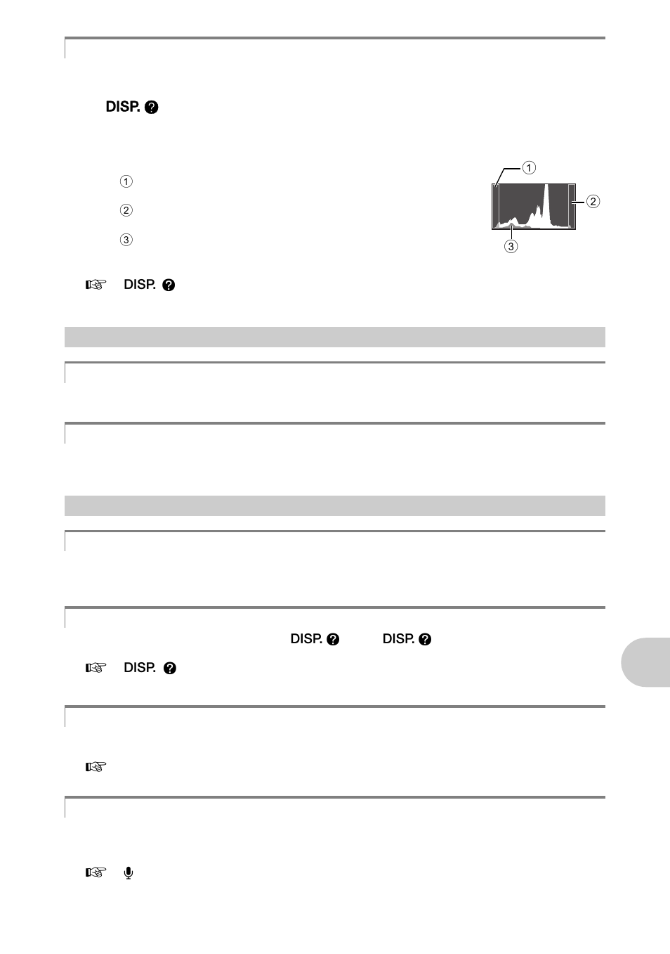 Playback help and troubleshooting tips, The red-eye cannot be fixed, The light is caught in the picture | Playback tips, Playing back the picture in the internal memory, Viewing picture information, Quickly displaying a desired picture, Erasing sound recorded to still pictures | Olympus 1020 User Manual | Page 55 / 78