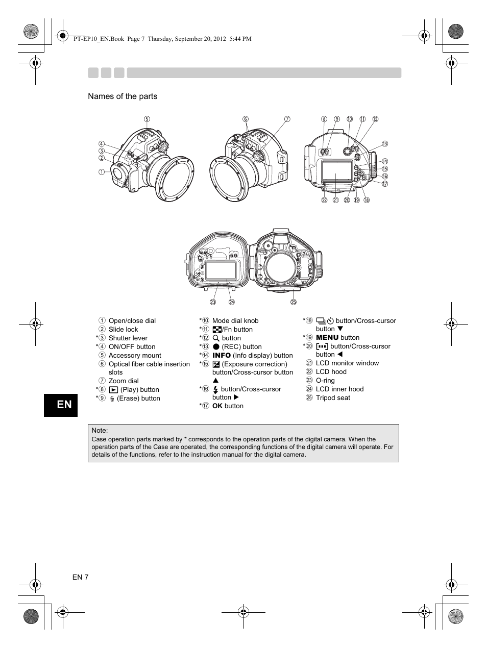 Olympus PT-EP10 User Manual | Page 8 / 24