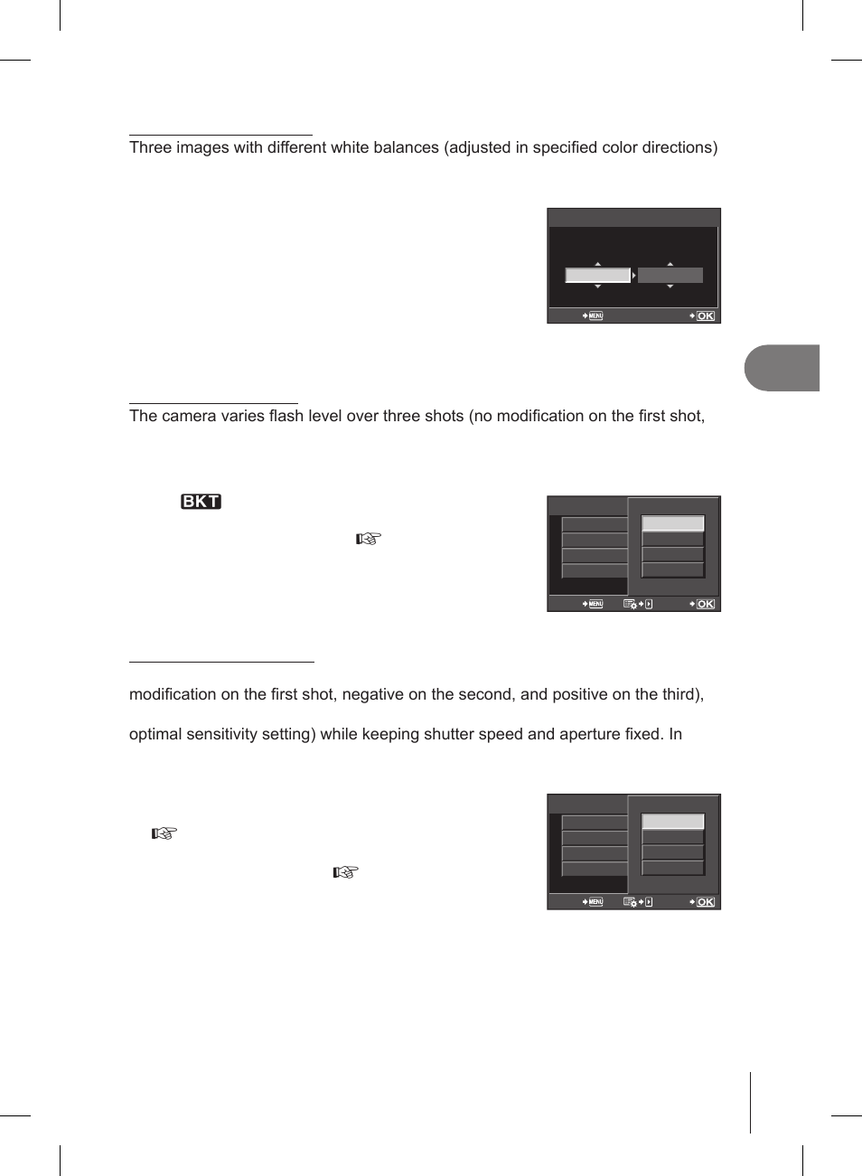 Other shooting options | Olympus E-PL2 User Manual | Page 55 / 127