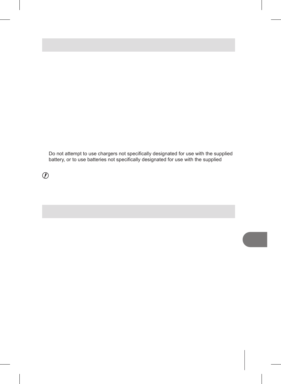 Battery and charger, Using your charger abroad | Olympus E-PL2 User Manual | Page 97 / 127