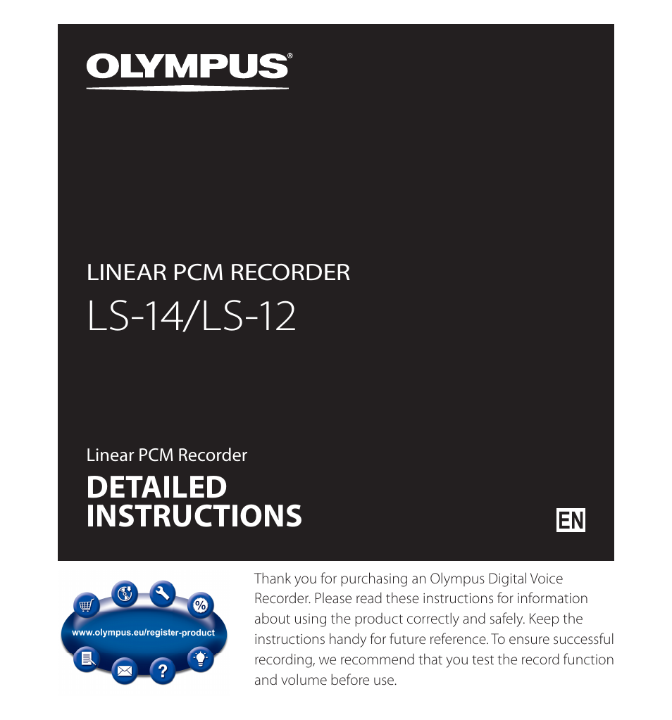 Olympus LS-14 User Manual | 100 pages