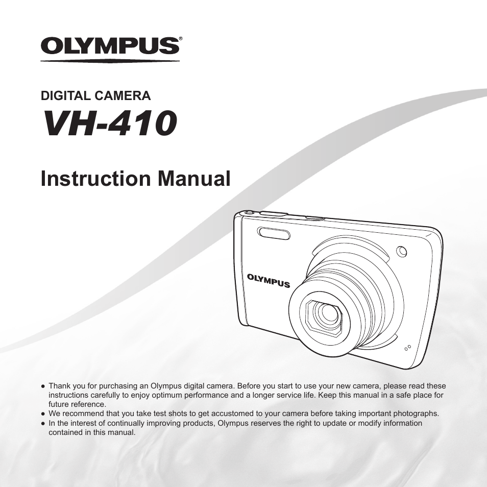 Olympus VH-410 User Manual | 71 pages