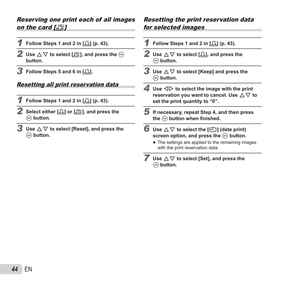 Olympus VH-410 User Manual | Page 44 / 71