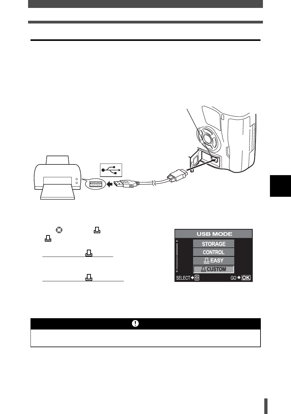 Connecting the camera to a printer, 6 “connecting the camera to a printer, G p. 103) | G “connecting the camera to a printer” (p. 103) | Olympus E-400 User Manual | Page 103 / 164
