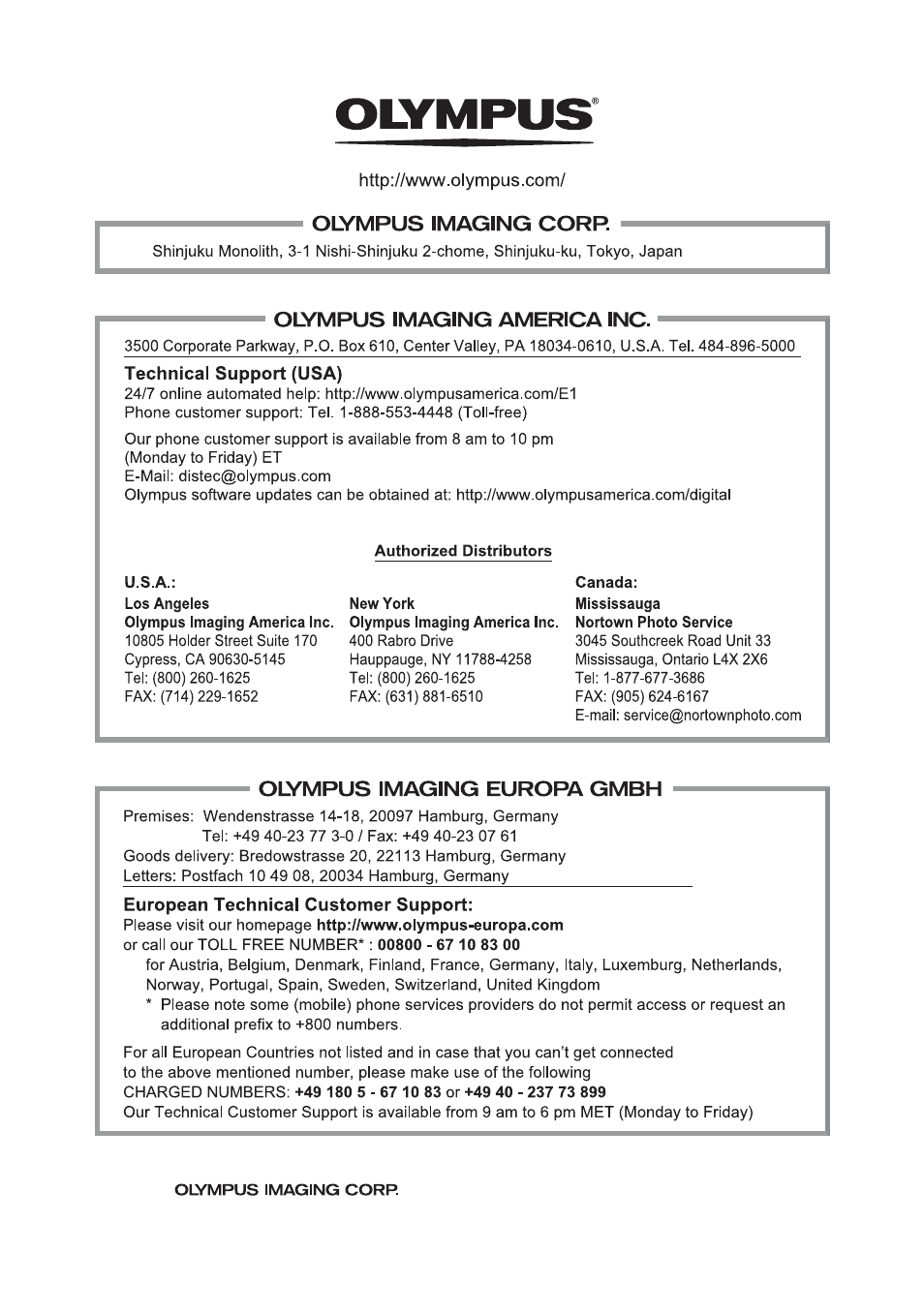 Olympus E-400 User Manual | Page 164 / 164