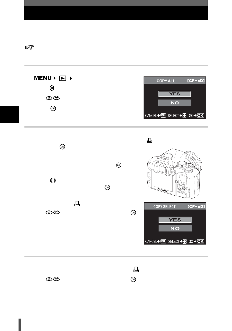 Copying images | Olympus E-400 User Manual | Page 86 / 164