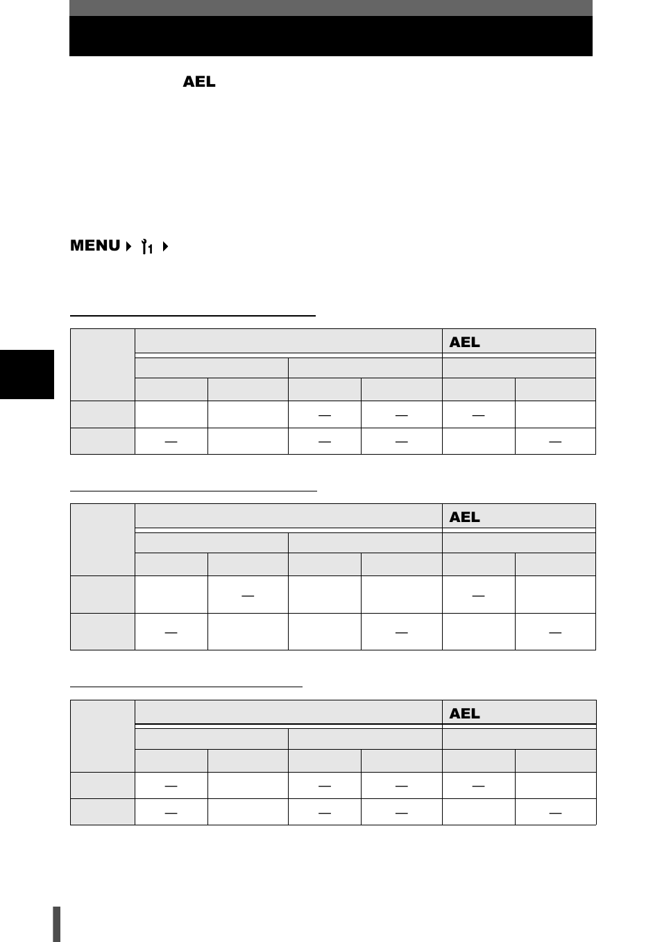 Ael/afl mode | Olympus E-400 User Manual | Page 92 / 164