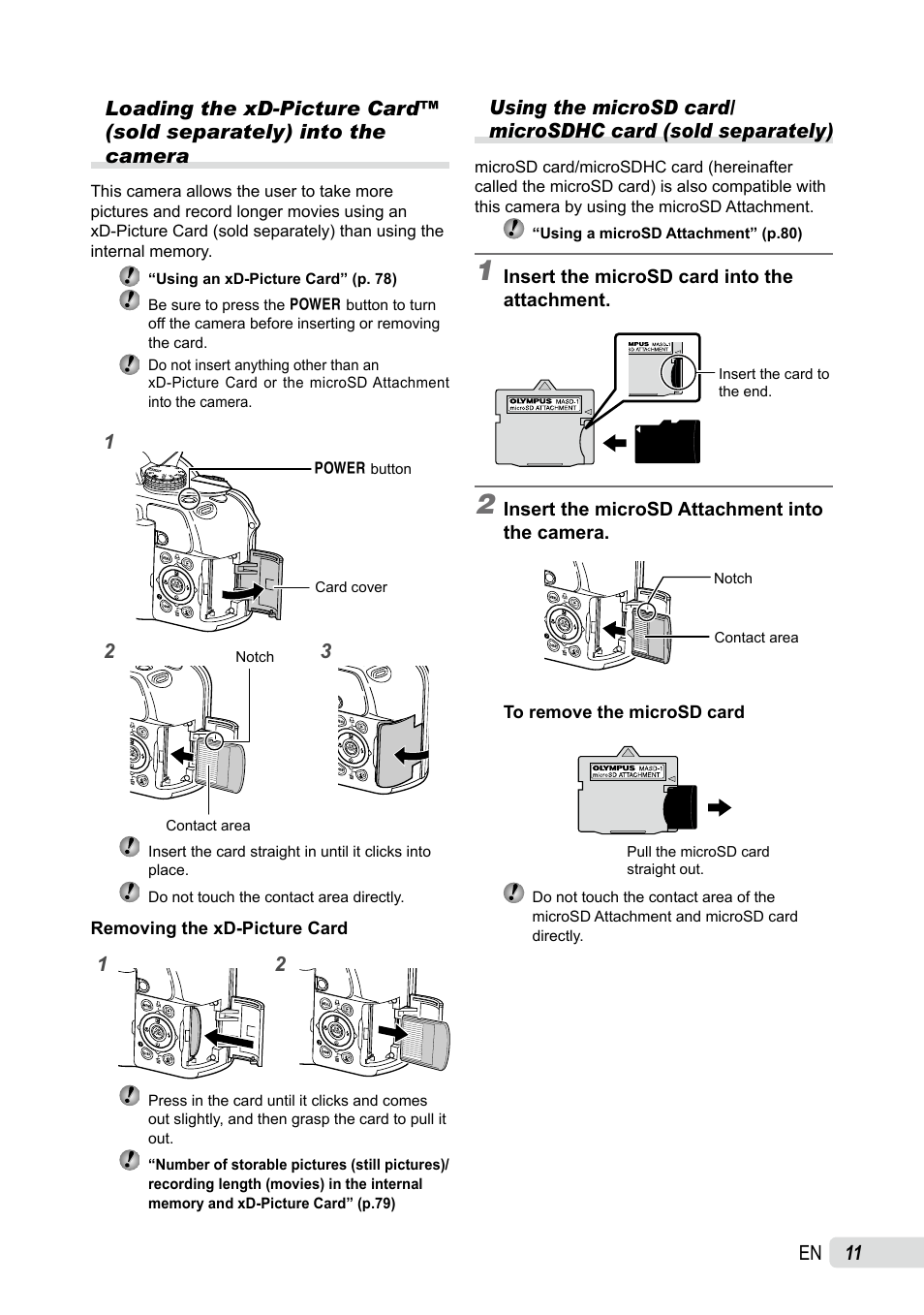 Olympus SP-565 UZ User Manual | Page 11 / 92