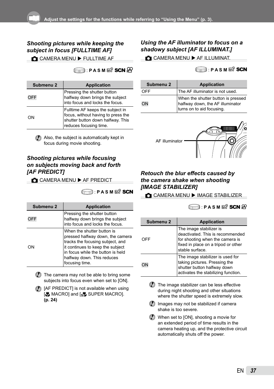 Olympus SP-565 UZ User Manual | Page 37 / 92