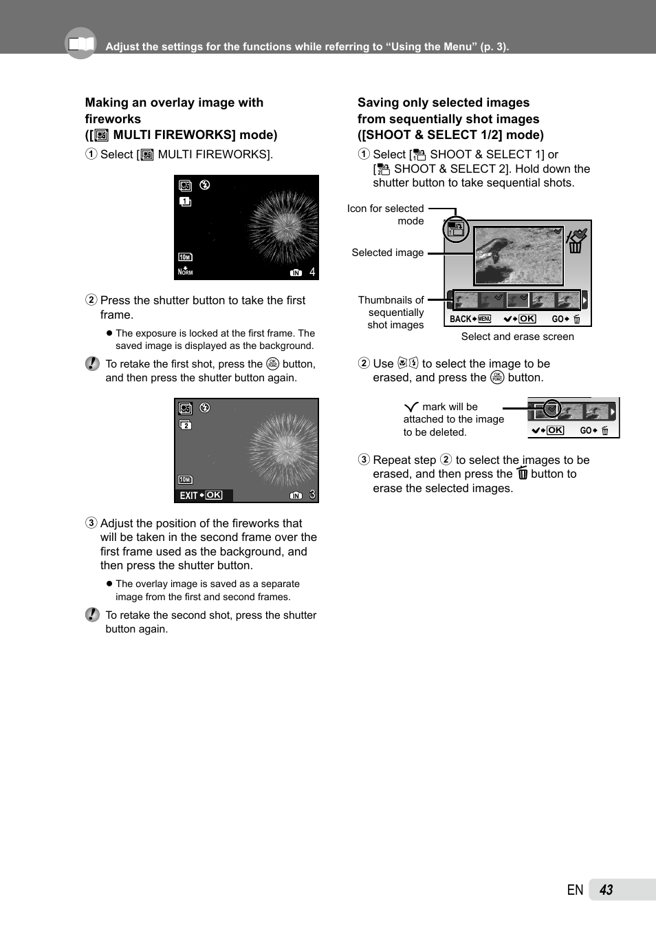 Olympus SP-565 UZ User Manual | Page 43 / 92