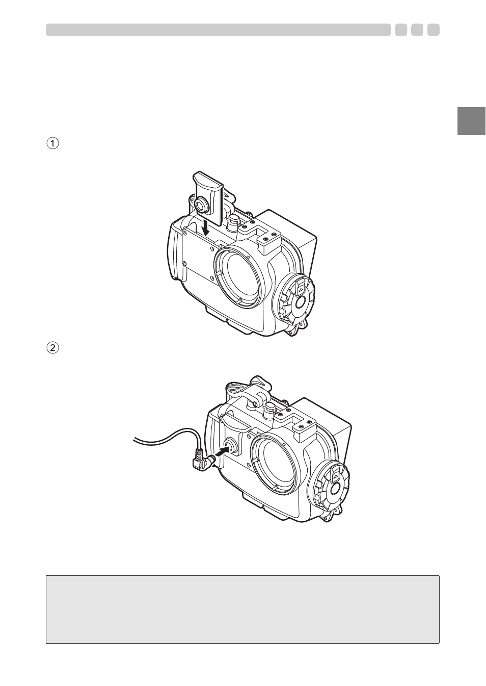 Using the fiber cable adapter | Olympus PT 048 User Manual | Page 13 / 31