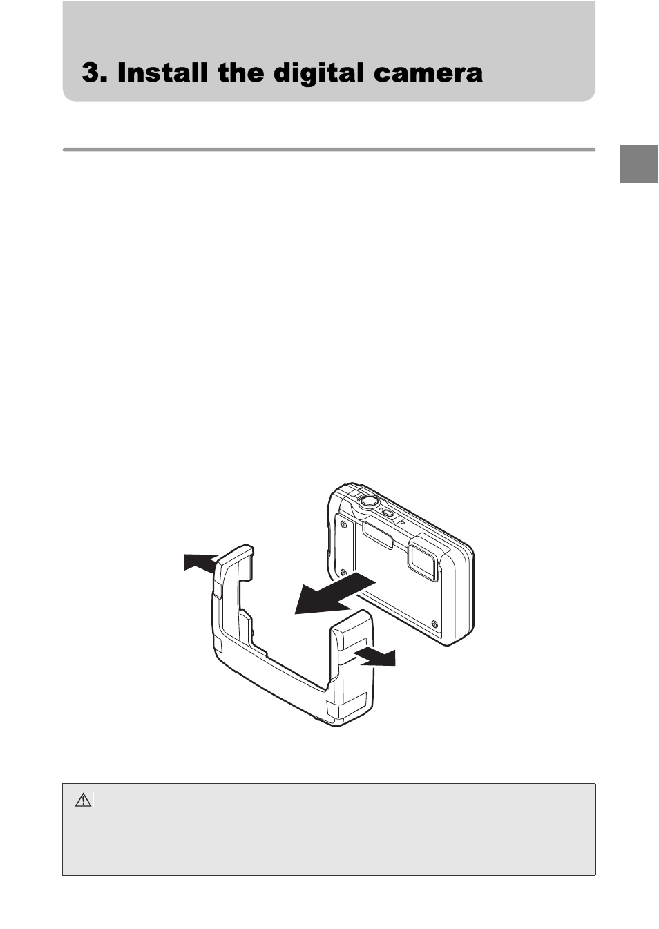 Install the digital camera, Check the digital camera | Olympus PT 048 User Manual | Page 15 / 31