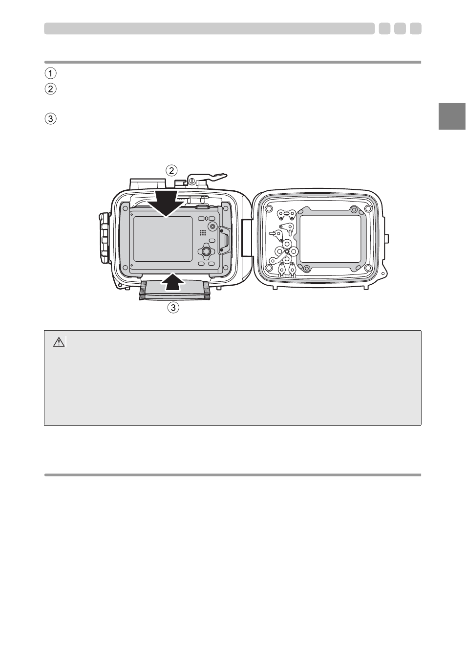 En load the digital camera, Make sure the camera is loaded properly | Olympus PT 048 User Manual | Page 17 / 31