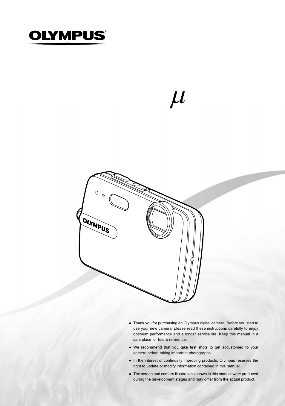 Olympus µ-550WP User Manual | 62 pages