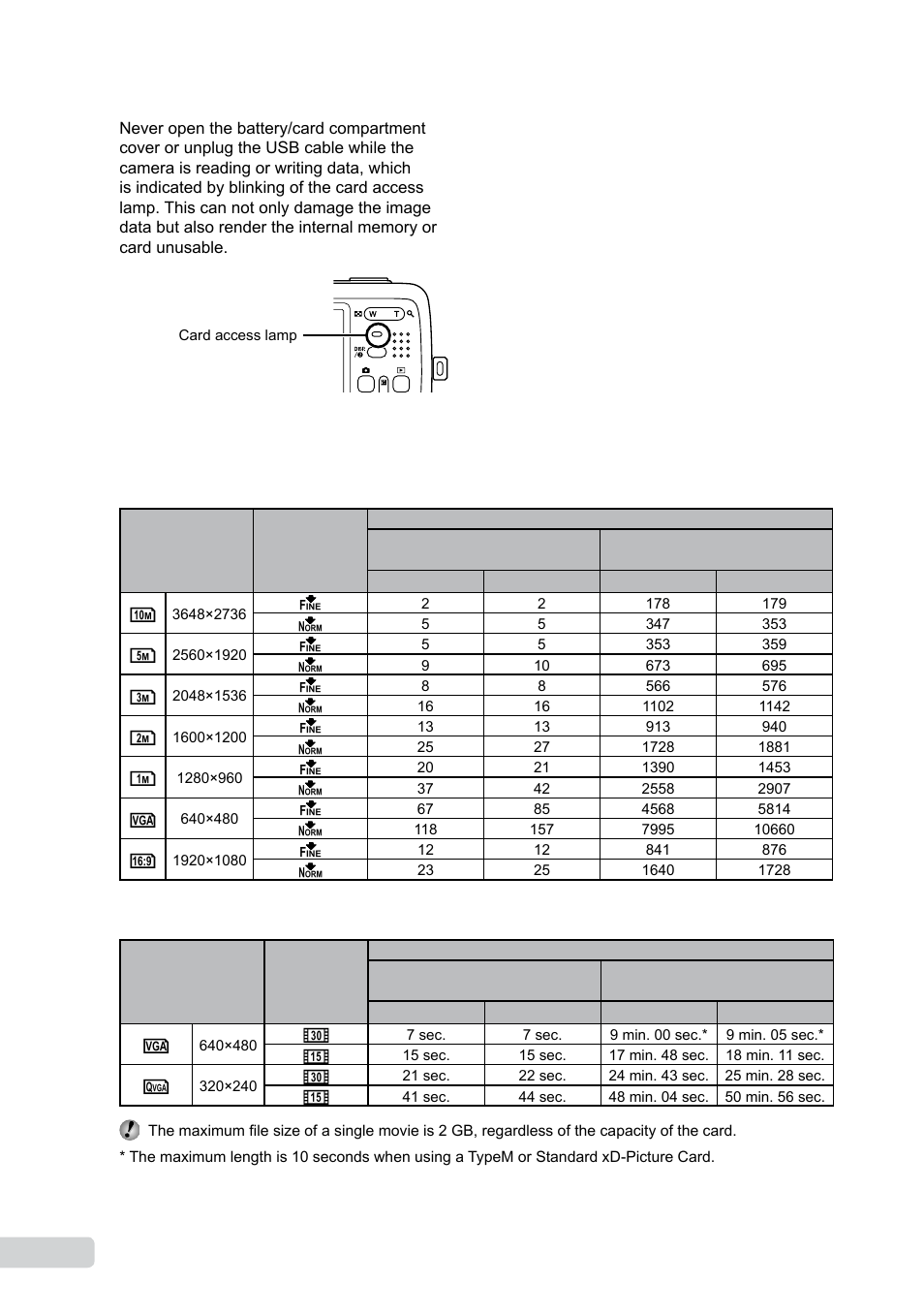 Olympus µ-550WP User Manual | Page 48 / 62