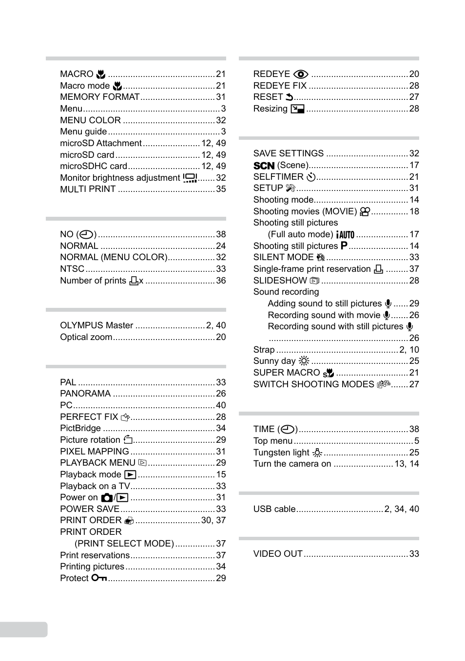Olympus µ-550WP User Manual | Page 60 / 62