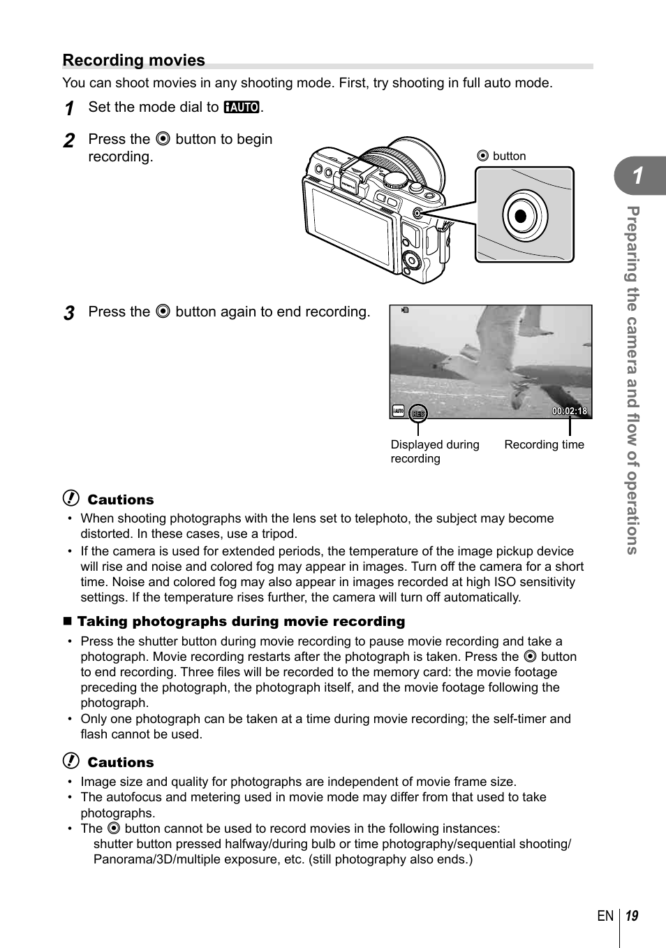 Olympus EPL5 User Manual | Page 19 / 133