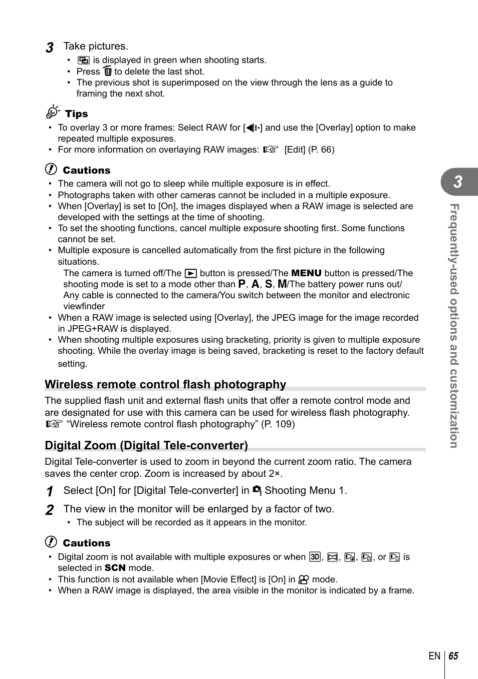 Olympus EPL5 User Manual | Page 65 / 133