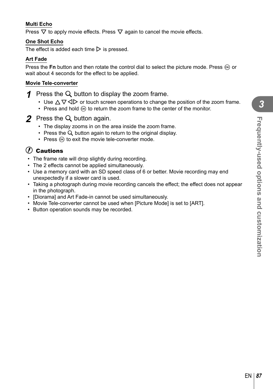 Olympus EPL5 User Manual | Page 87 / 133