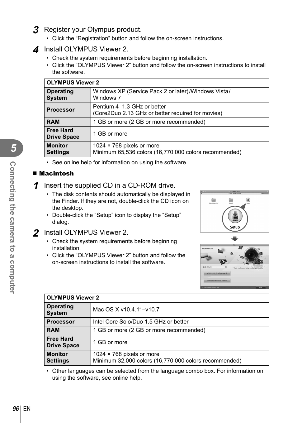 Olympus EPL5 User Manual | Page 96 / 133