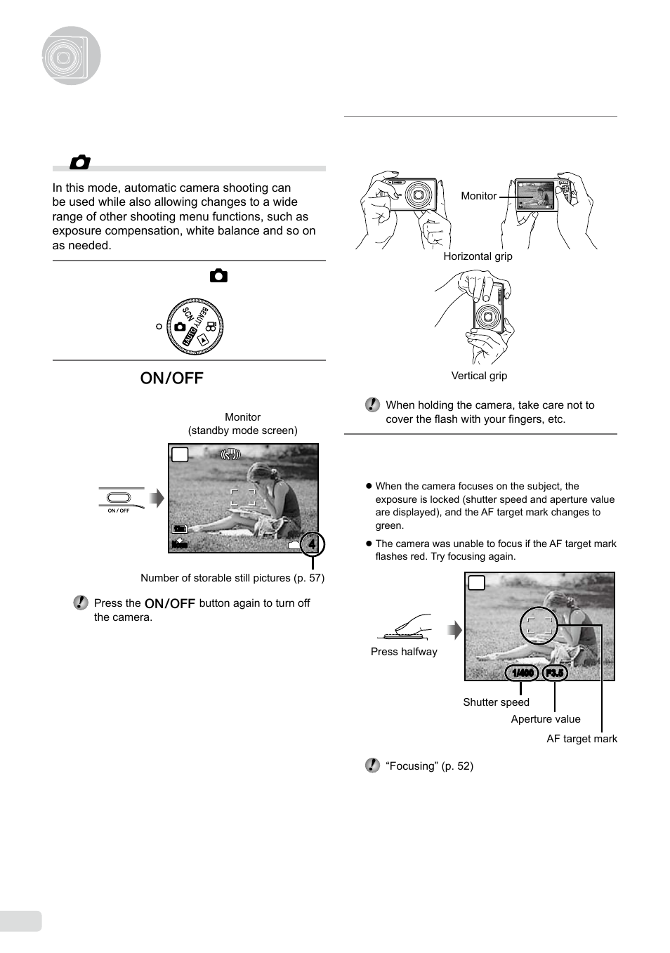 Shooting, playback, and erasing, Shooting, playback, And erasing | 14 en | Olympus µ-7000 User Manual | Page 14 / 68