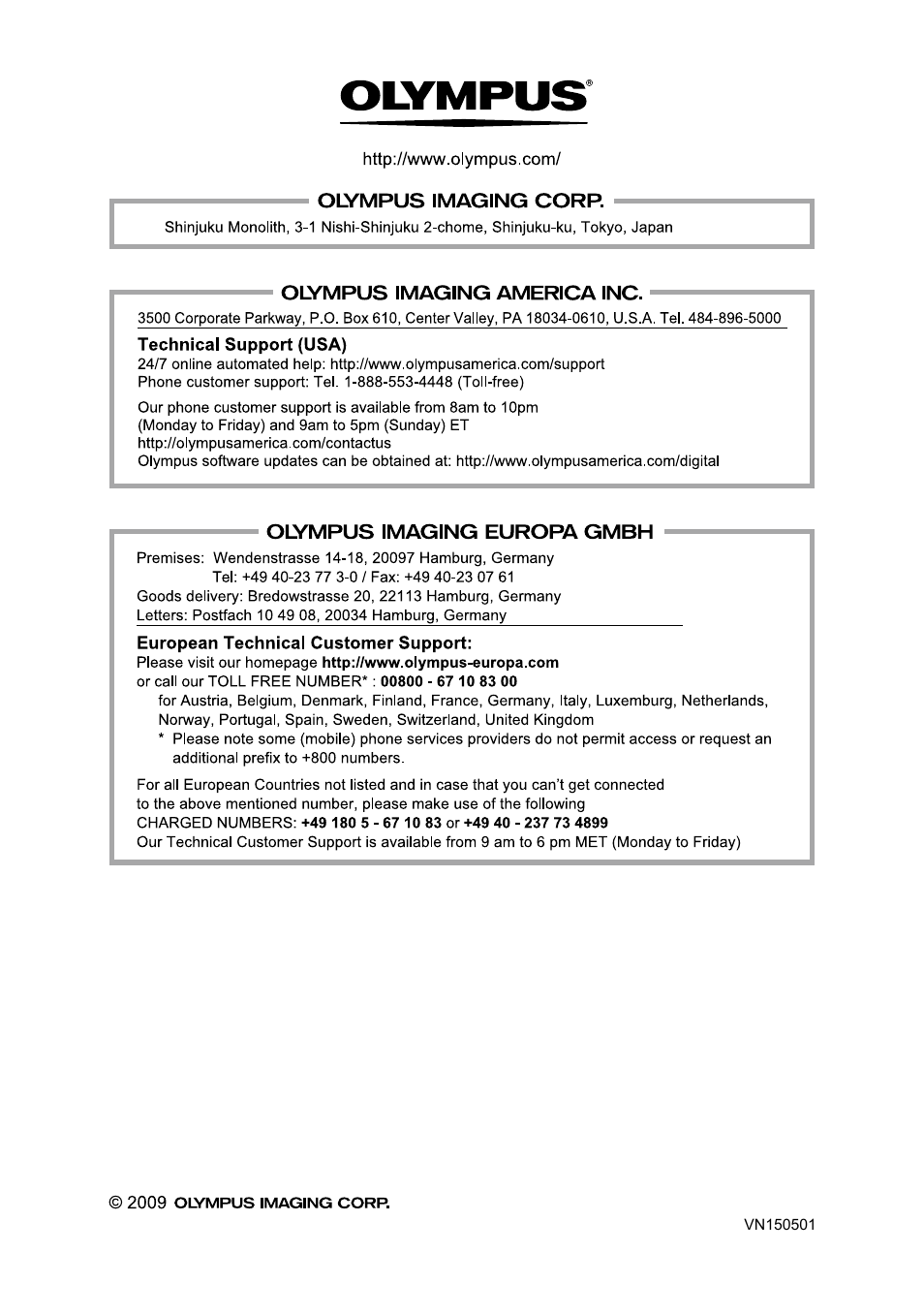 Olympus µ-7000 User Manual | Page 68 / 68