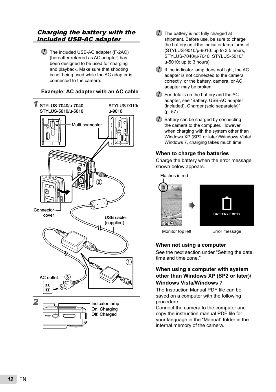 Olympus 5010 User Manual | Page 12 / 74