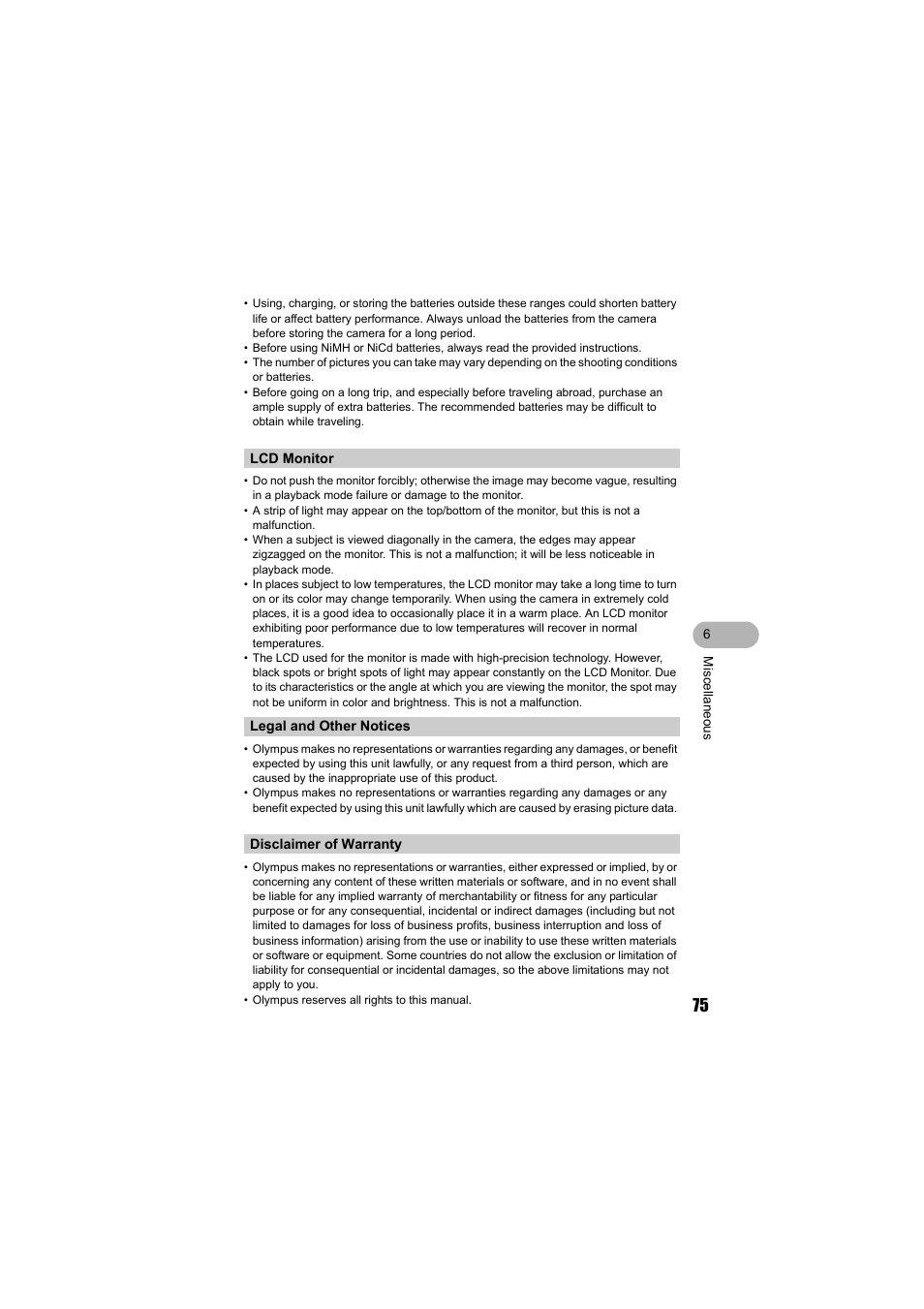Olympus FE-140 User Manual | Page 75 / 80